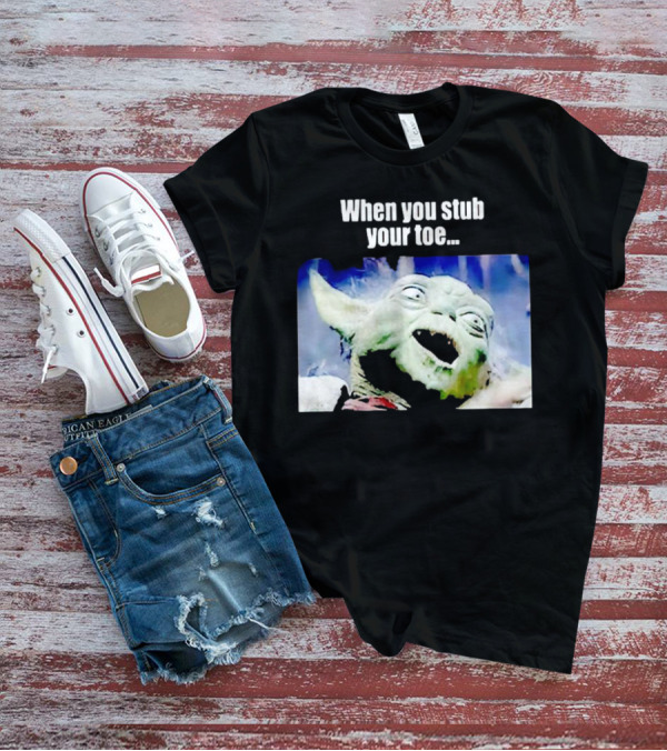 When You Stub Your Toe Yoda Meme T-Shirt