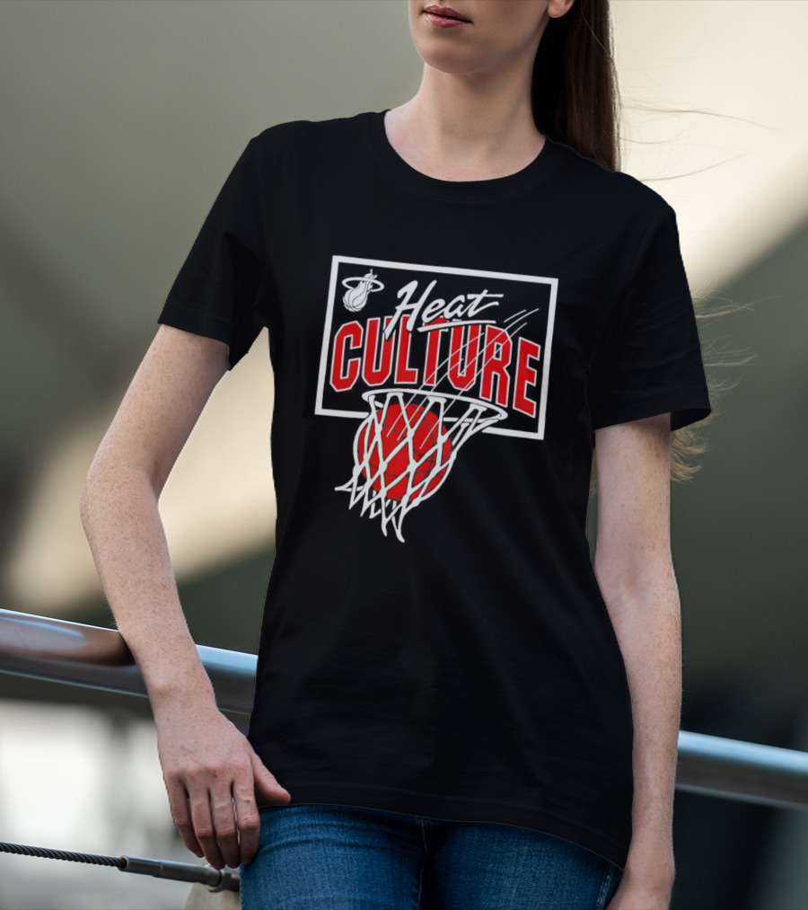 Heat Culture Basketball Net Miami Heat T-Shirt
