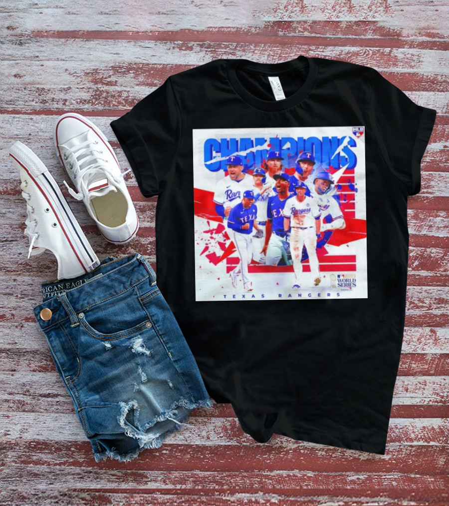 Texas Rangers MLB World Series Champions T-Shirt