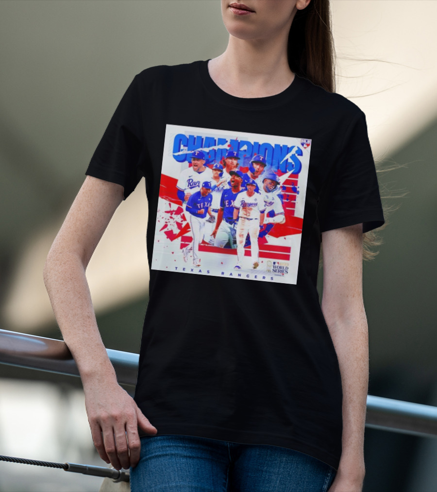 Texas Rangers MLB World Series Champions T-Shirt