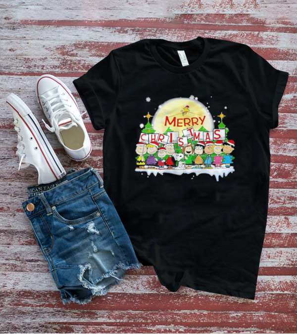 Peanuts Characters Merry Christmas T-Shirt