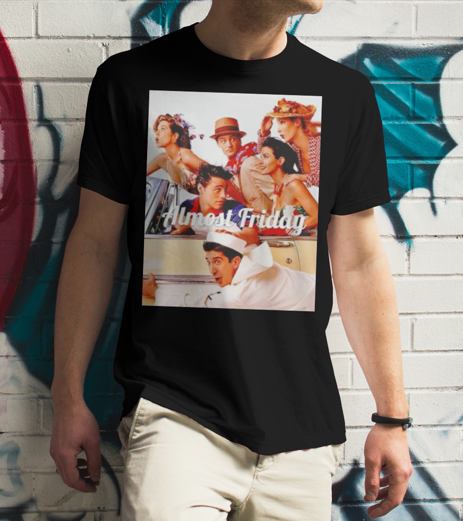 Almost Friday Friends Retro Beach Adventure T-Shirt
