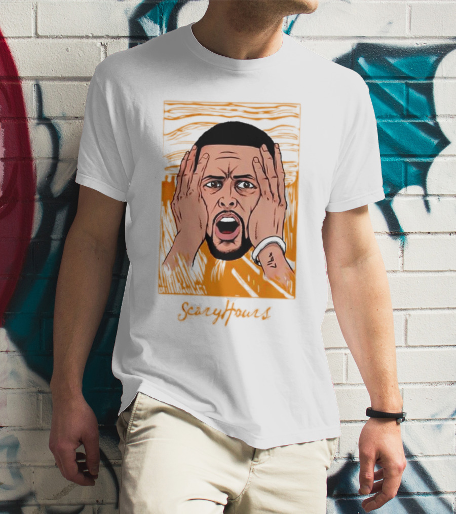 Drake Scary Hours White Munch Scream T-Shirt