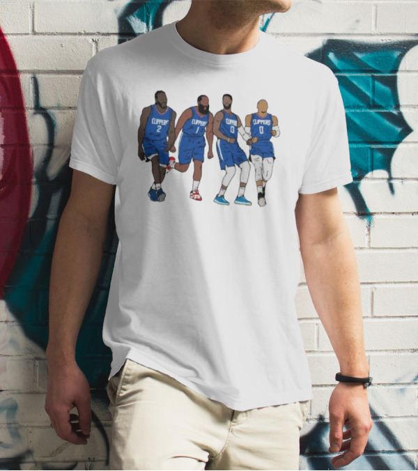 Kawhi Harden PG Russ Clippers Basketball Team Players T-Shirt
