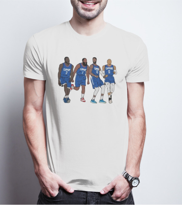 Kawhi Harden PG Russ Clippers Basketball Team Players T-Shirt