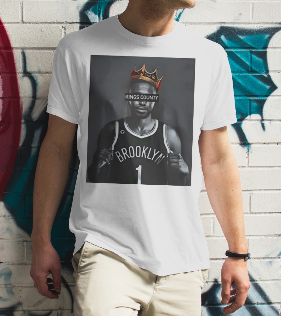 Mikal Bridges Kings County Brooklyn Basketball Crown T-Shirt