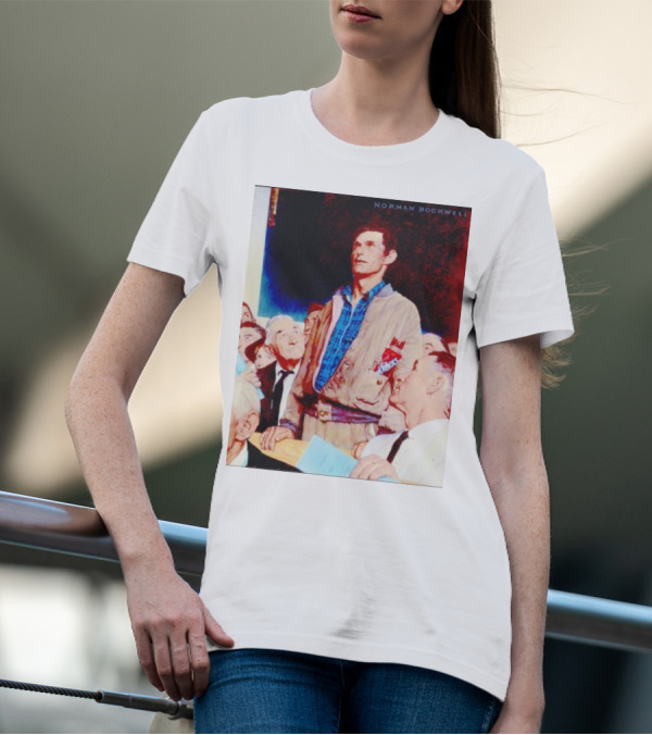 Norman Rockwell Freedom Of Speech Twizzlers Edition T-Shirt