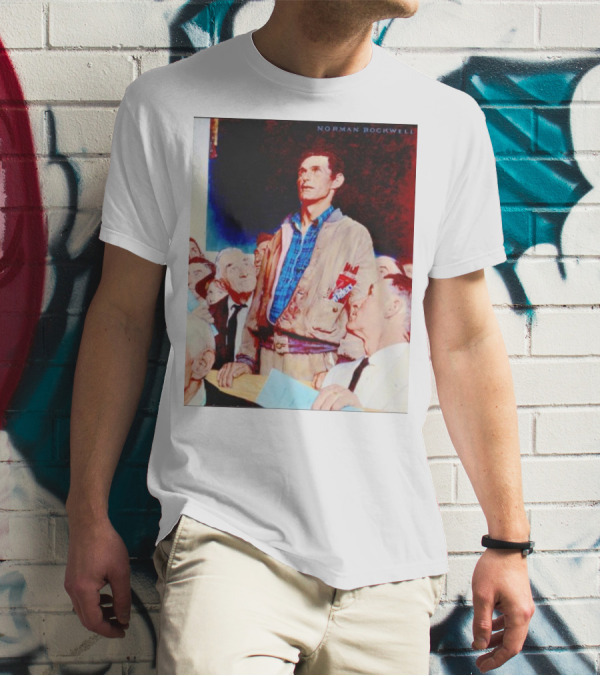 Norman Rockwell Freedom Of Speech Twizzlers Edition T-Shirt