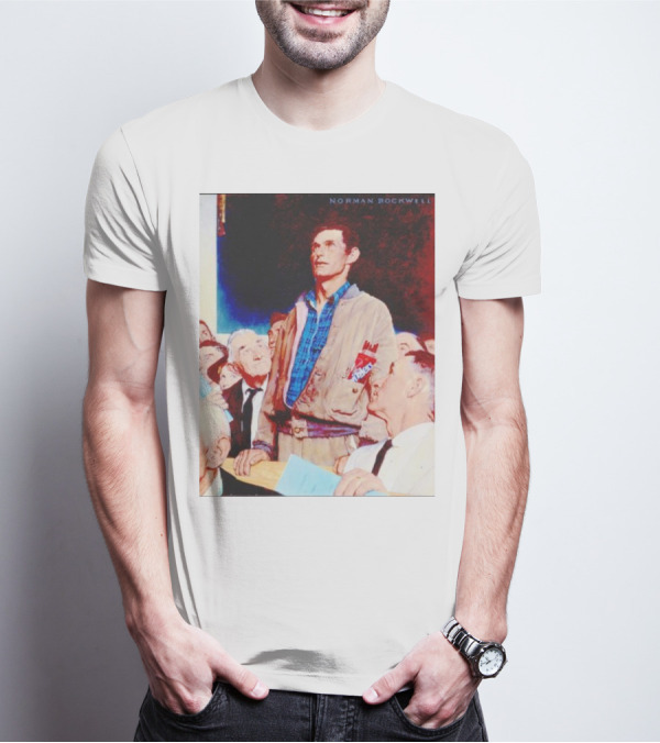 Norman Rockwell Freedom Of Speech Twizzlers Edition T-Shirt