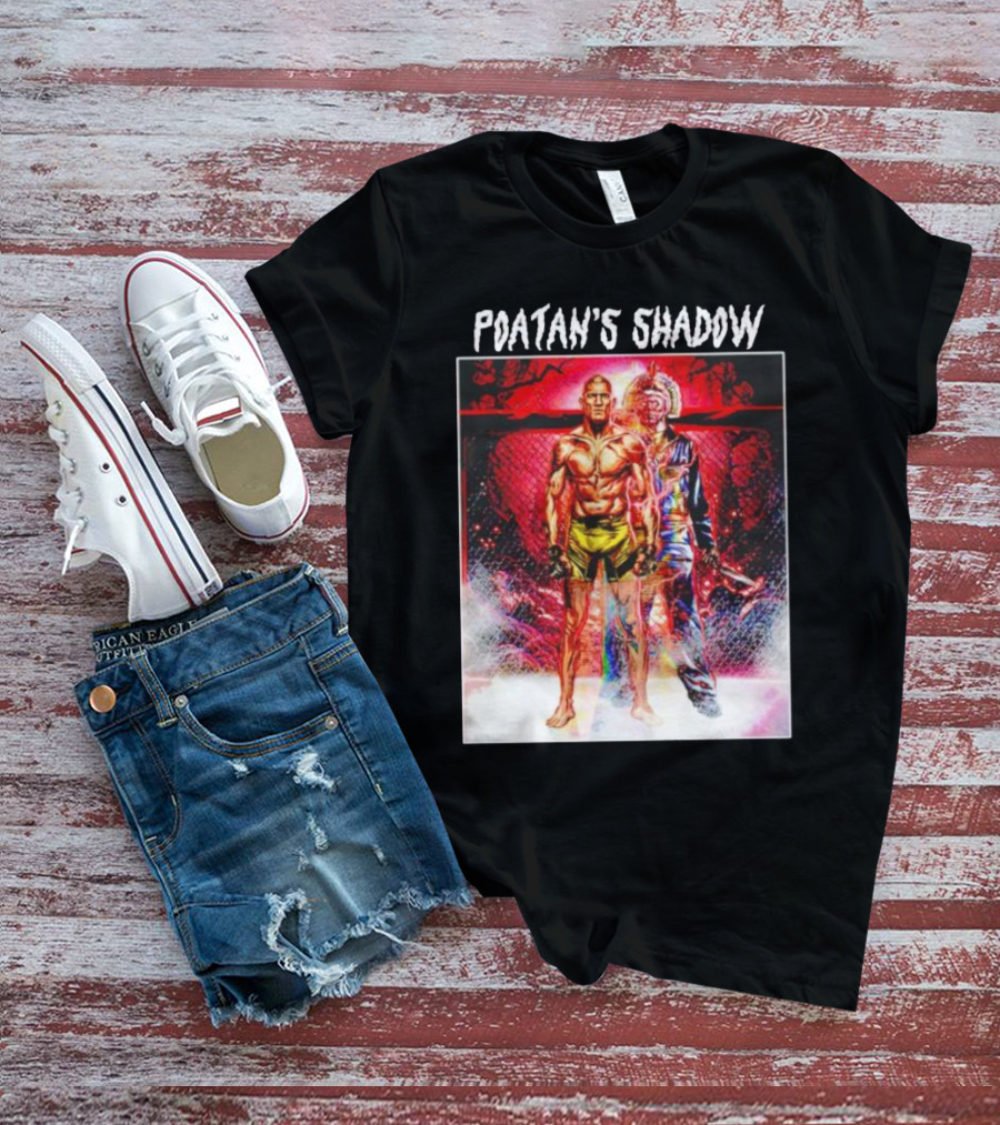 Poatan's Shadow Dual Persona Warrior In Fight Arena T-Shirt
