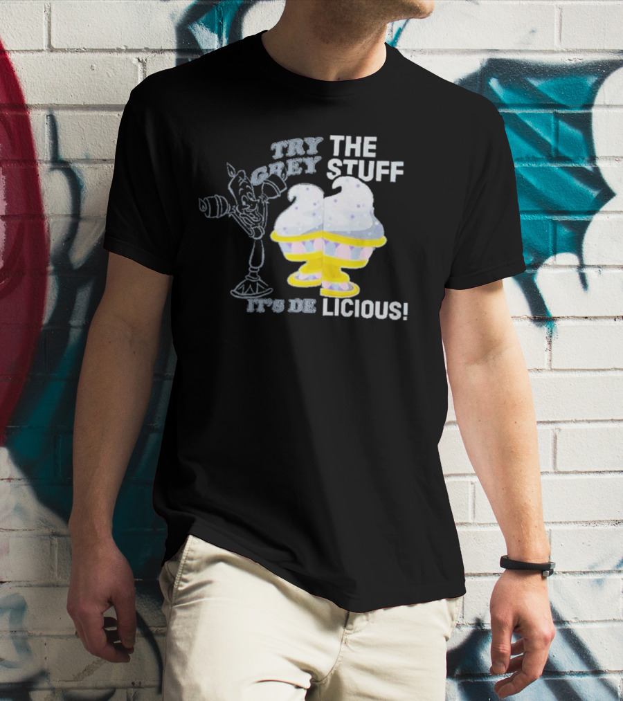 Try The Grey Stuff It’s DeLicious Cogsworth Ice Cream Cups T-Shirt