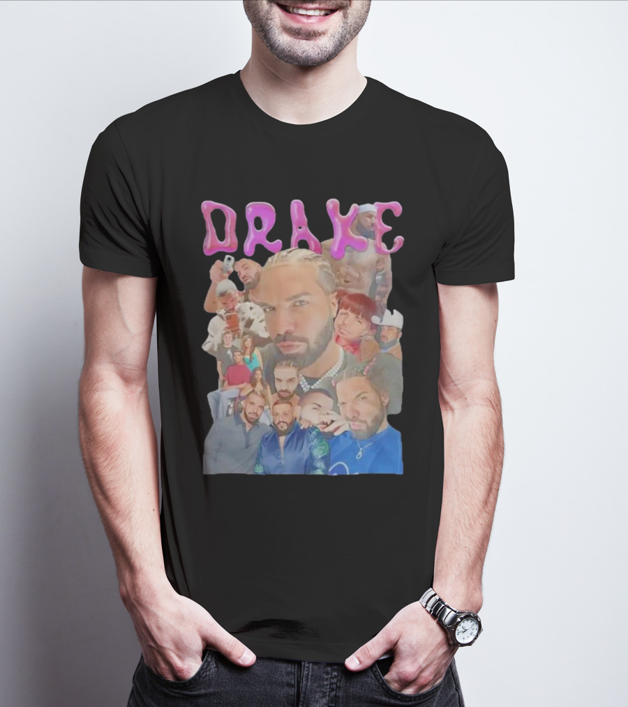 Drake Multi-Portrait Collage T-Shirt