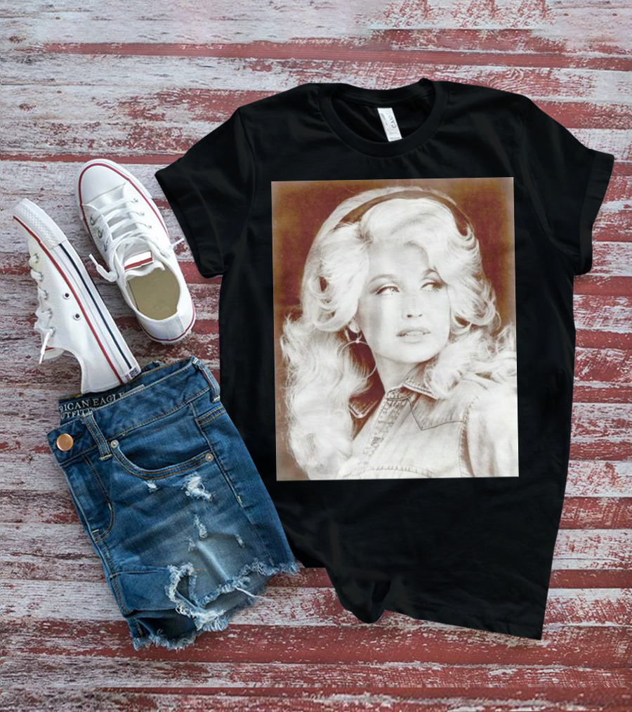 Dolly Parton Vintage Style Denim Jacket T-Shirt