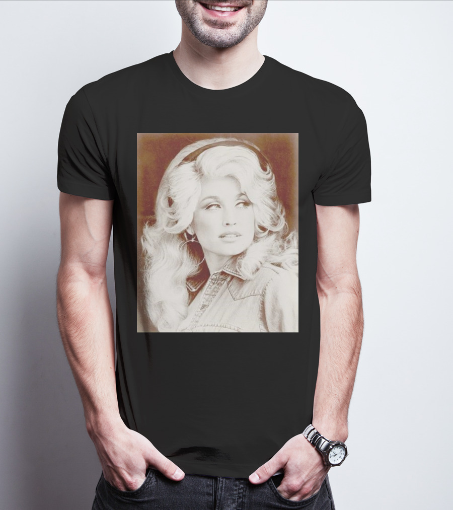 Dolly Parton Vintage Style Denim Jacket T-Shirt