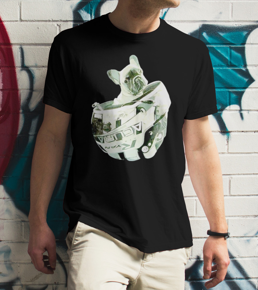 Franklin Beans Eversley French Bulldog Racing Helmet Acura Formula T-Shirt