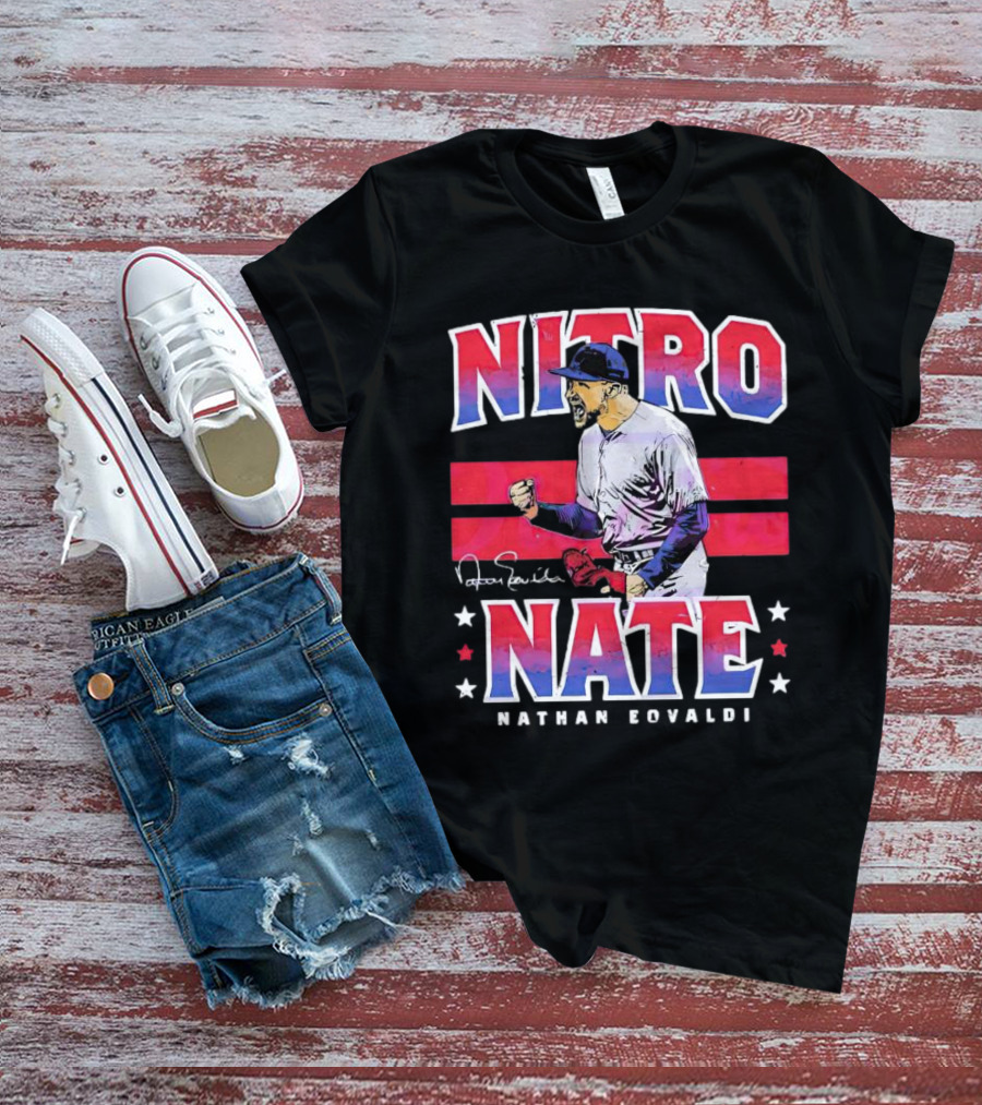 Nitro Nate Nathan Eovaldi Signature Baseball T-Shirt