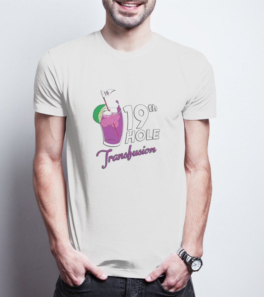 19th Hole Transfusion Golf Drink Lime Ice T-Shirt