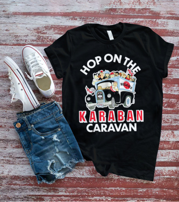 Hop On The Karaban Caravan UConn Huskies T-Shirt