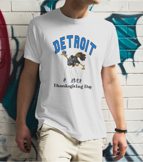 Detroit Turkey Thanksgiving Day T-Shirt