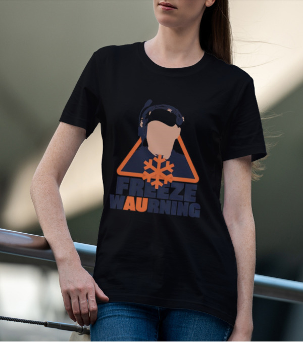 Freeze WAUrning Auburn Coaching Icon Snowflake T-Shirt