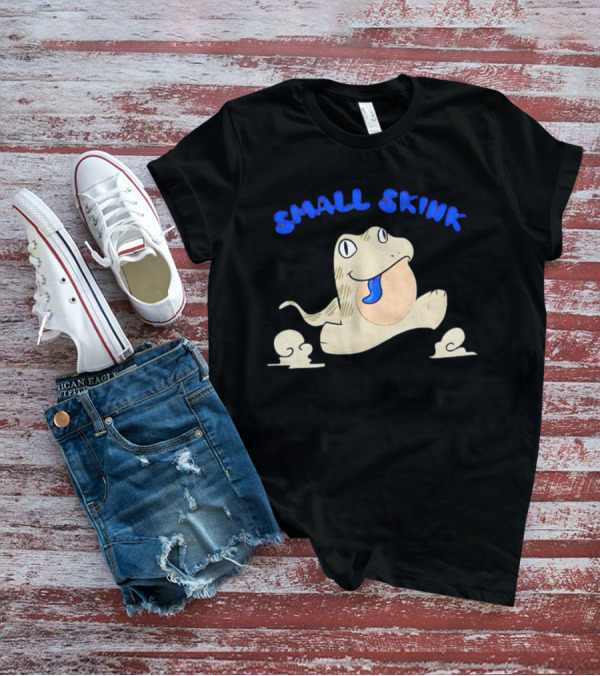 Small Skink Blue-Tongued Frog Style Retro T-Shirt
