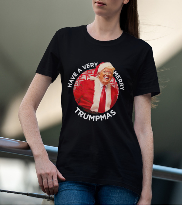 Have A Very Merry Trumpmas Santa Red Christmas Sweater Suit T-Shirt