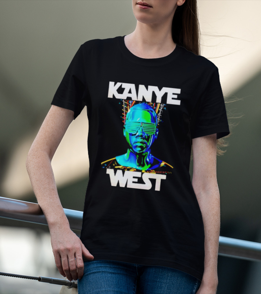 Kanye West Glow In The Dark Tour Holographic Neon T-Shirt