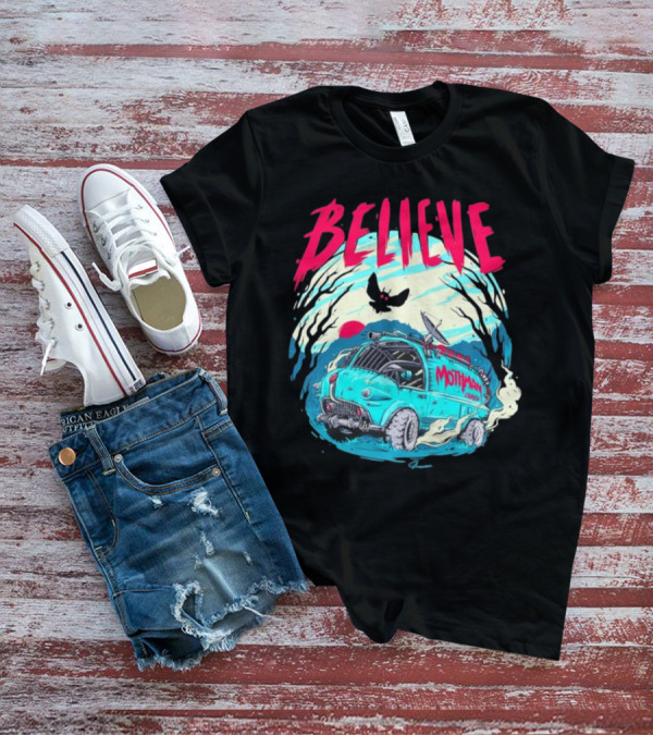 Believe Mothman Shadow Van Adventure T-Shirt