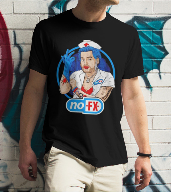NOFX Nurse Punk Mike Tattoo Cartoon T-Shirt