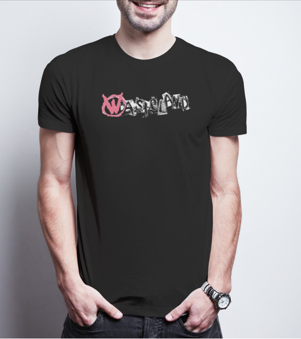 Wasteland Cut Out Grunge Pink Symbol T-Shirt