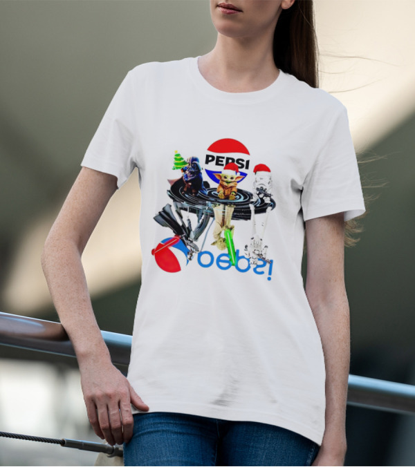 Pepsi Christmas Darth Vader Yoda Stormtrooper T-Shirt