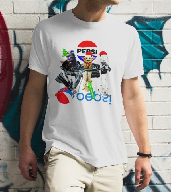 Pepsi Christmas Darth Vader Yoda Stormtrooper T-Shirt