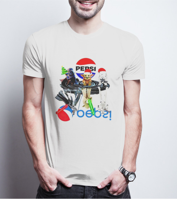 Pepsi Christmas Darth Vader Yoda Stormtrooper T-Shirt