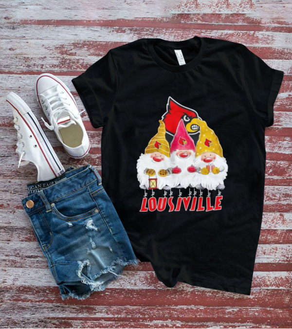 Louisville Cardinals Christmas Gnomies T-Shirt