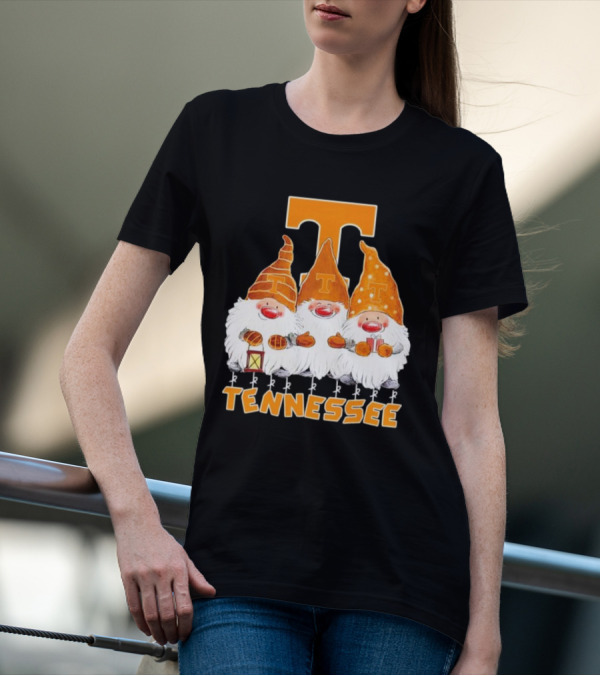 Tennessee Volunteers Christmas Gnomies With Orange T T-Shirt