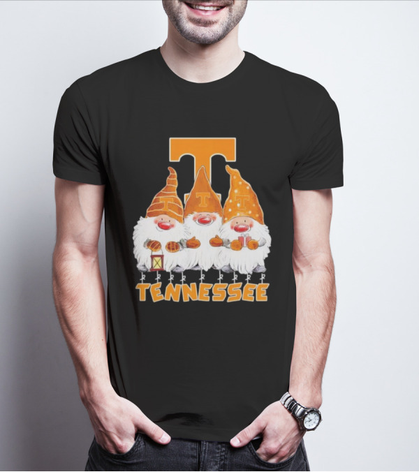 Tennessee Volunteers Christmas Gnomies With Orange T T-Shirt