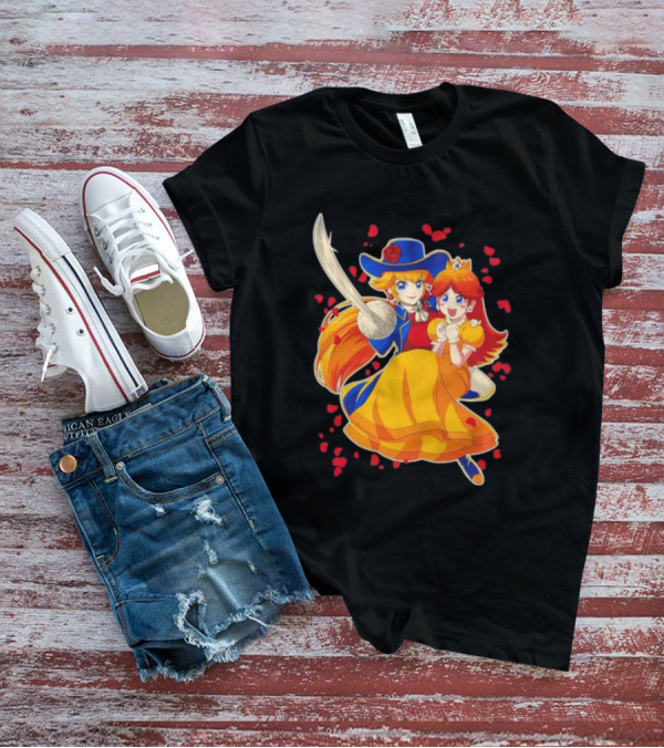 Princess To The Rescue With Heroic Duo And Heart Petals T-Shirt