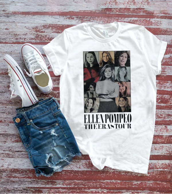 Ellen Pompeo The Eras Tour Meredith Grey Collage T-Shirt