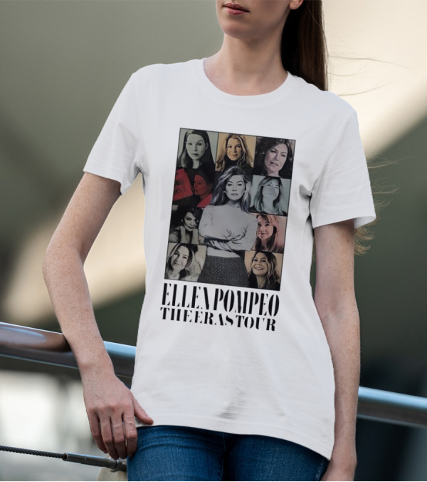 Ellen Pompeo The Eras Tour Meredith Grey Collage T-Shirt