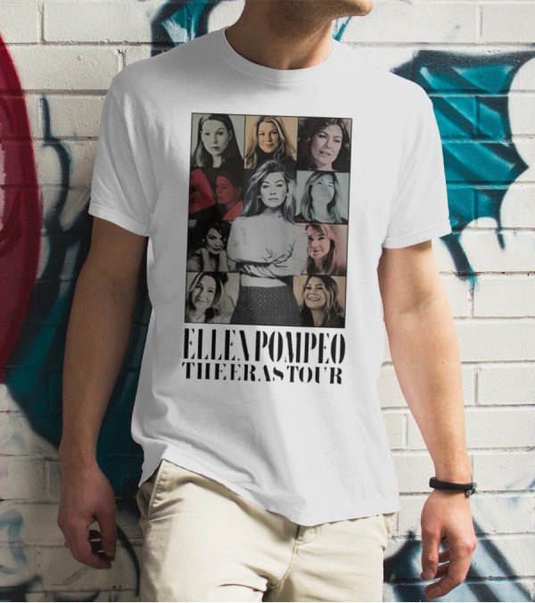Ellen Pompeo The Eras Tour Meredith Grey Collage T-Shirt
