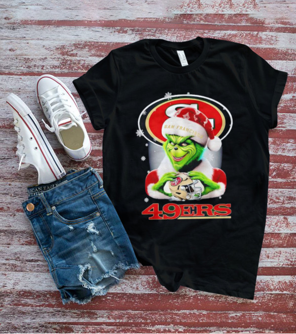 Grinch San Francisco 49ers Christmas Football T-Shirt