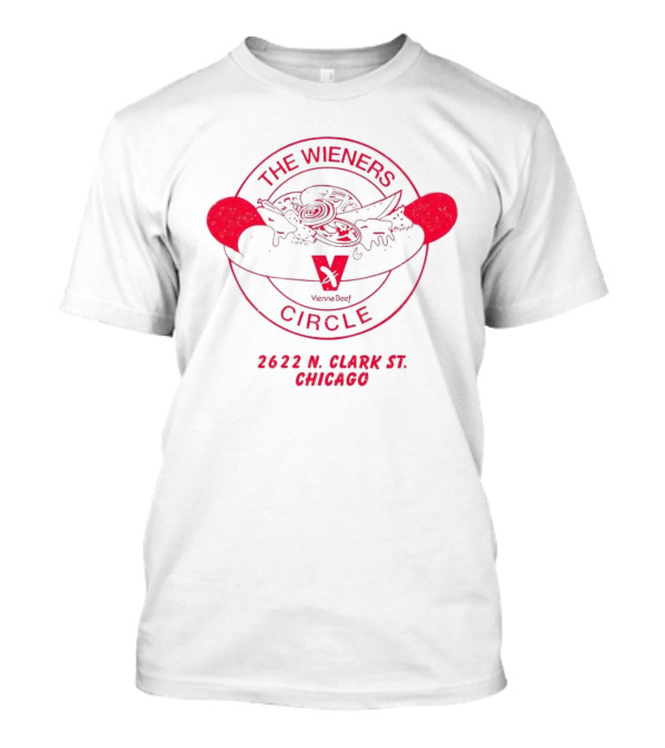 The Wieners Circle 2622 N Clark St Chicago Jason Kelce Vienna Beef T-Shirt