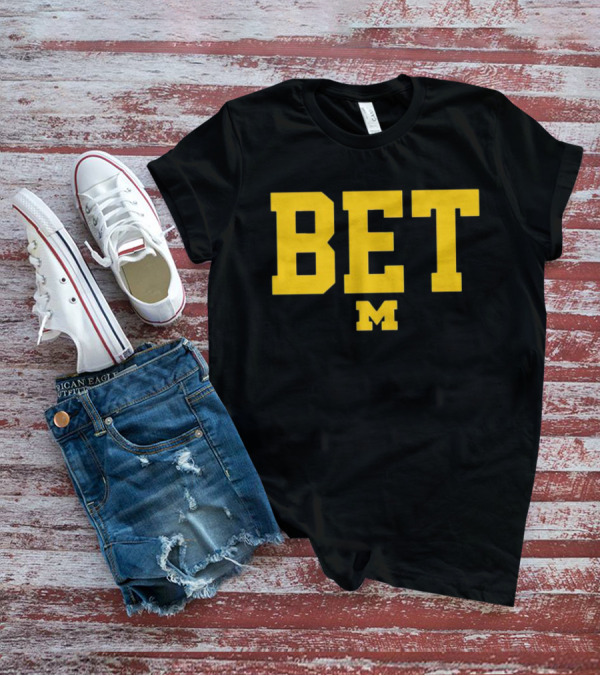 Michigan Football BET M College Sports T-Shirt