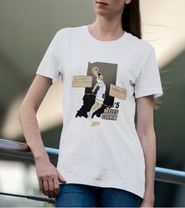 Purdue Myles Colvin Slam Dunk Indianapolis West Lafayette T-Shirt