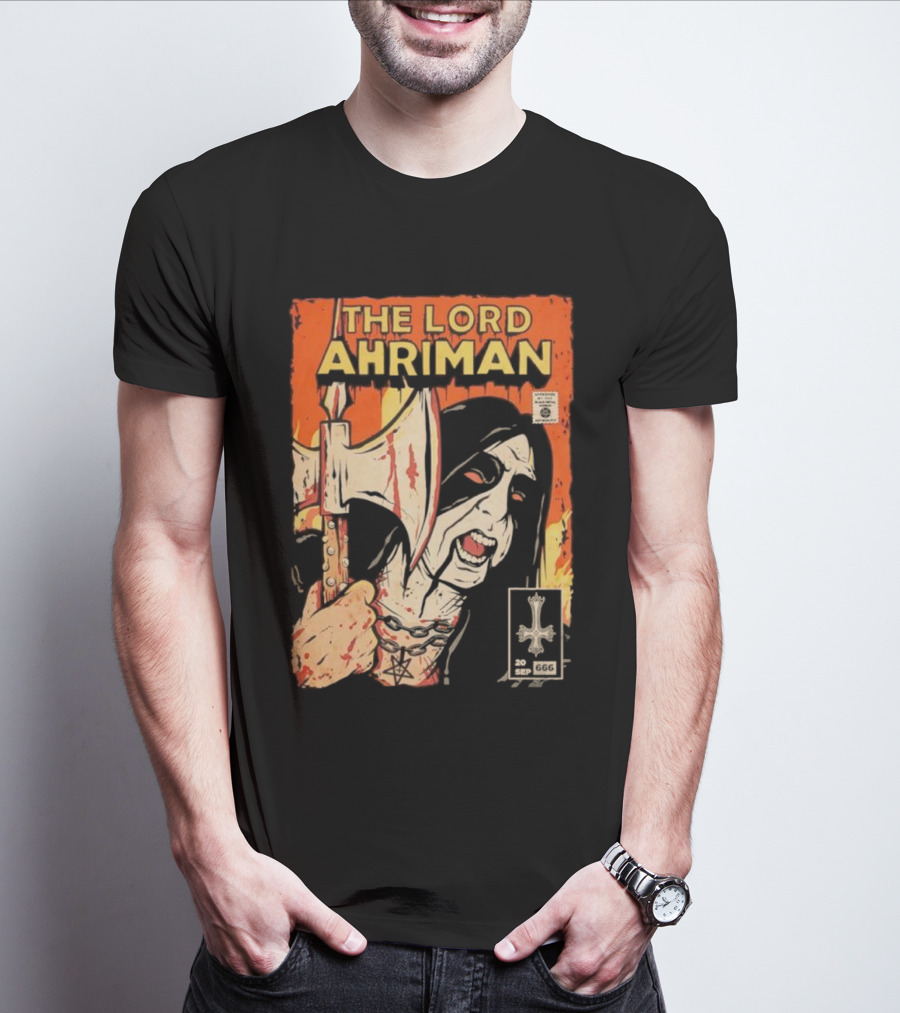 The Lord Ahriman Comic Axe Blood 20 Sep 666 Cover T-Shirt