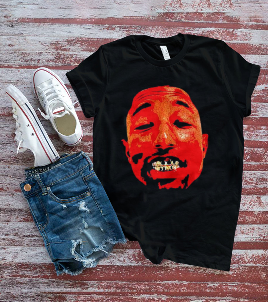 Pharrell Suicide Wrist Red Tee Face Grills T-Shirt
