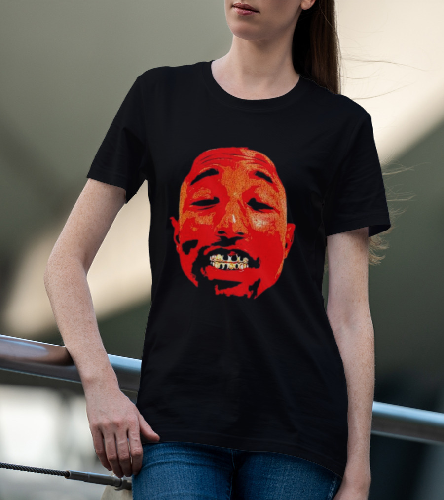 Pharrell Suicide Wrist Red Tee Face Grills T-Shirt