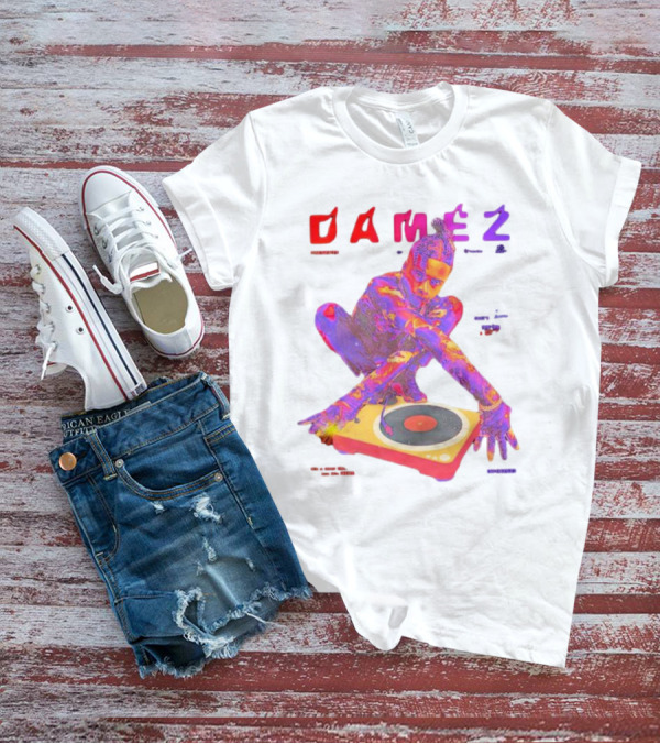 Damez Presents HIPHOP50 Vibrant Turntable Experience T-Shirt