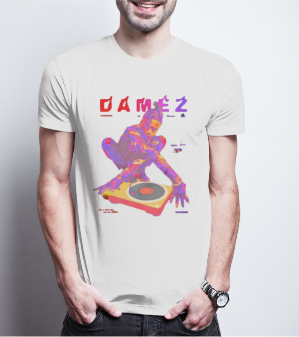 Damez Presents HIPHOP50 Vibrant Turntable Experience T-Shirt