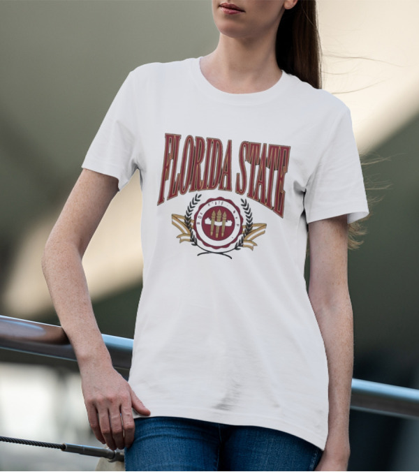 Florida State Emblem Torch Laurel T-Shirt